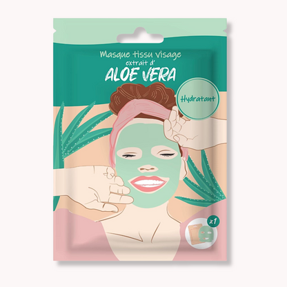 Aloë vera gezichtsmasker van stof